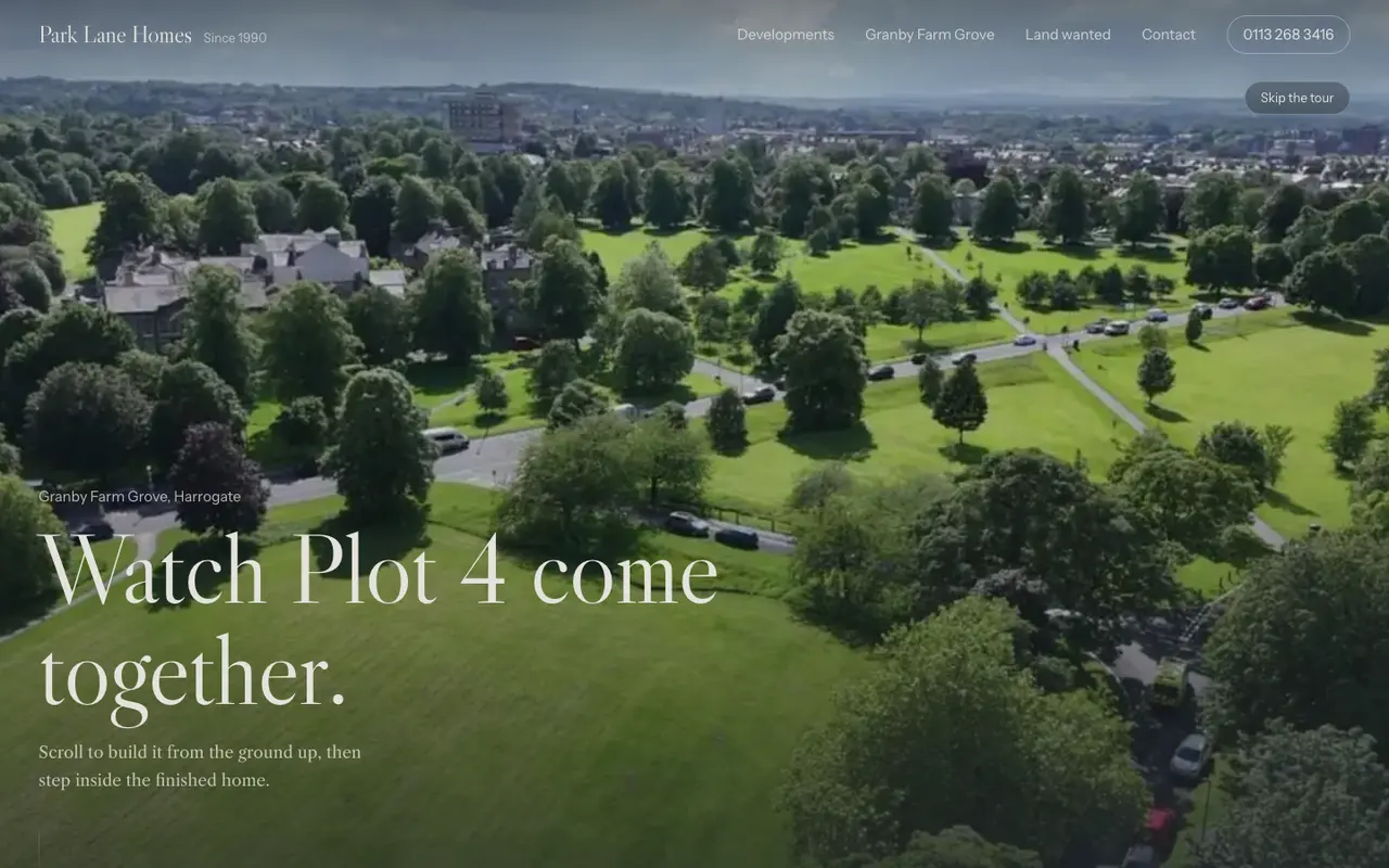 Park Lane Homes website